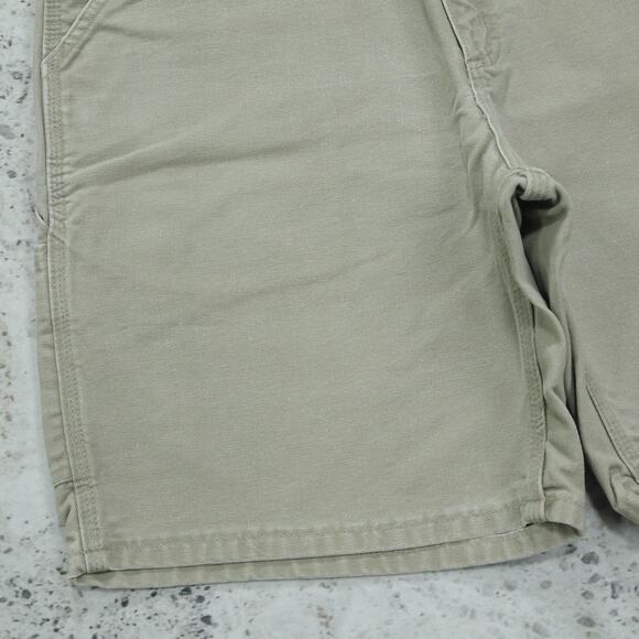 Vintage Y2K Carhartt B25 DES Desert Tan Carpenter Shorts 33x8.35 - Picture 10 of 13